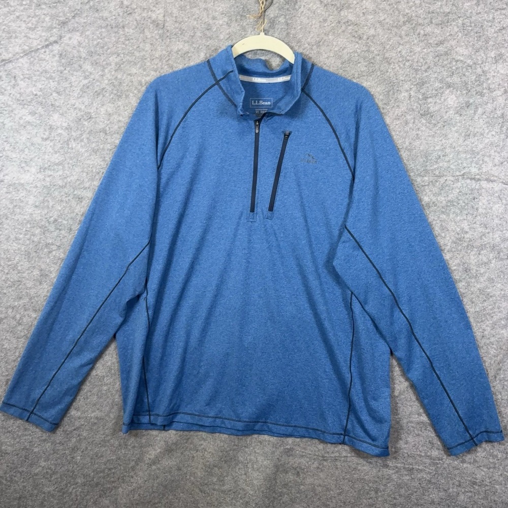 LL Bean Pullover Jacket Mens XL Blue Lightweight Slightly Fitted - BUNDLE OF 2 - Picture 4 of 10